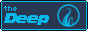 a simple 88 by 31 button with a brightish navy blue background and a bright blue border. The title The Deep is also bright blue and written in two fonts, with Deep in a big blocky font and The in a tiny pixel font. The Nekton crest of three rising tentacles imposed over a circle is next to the title in the same bright blue again.